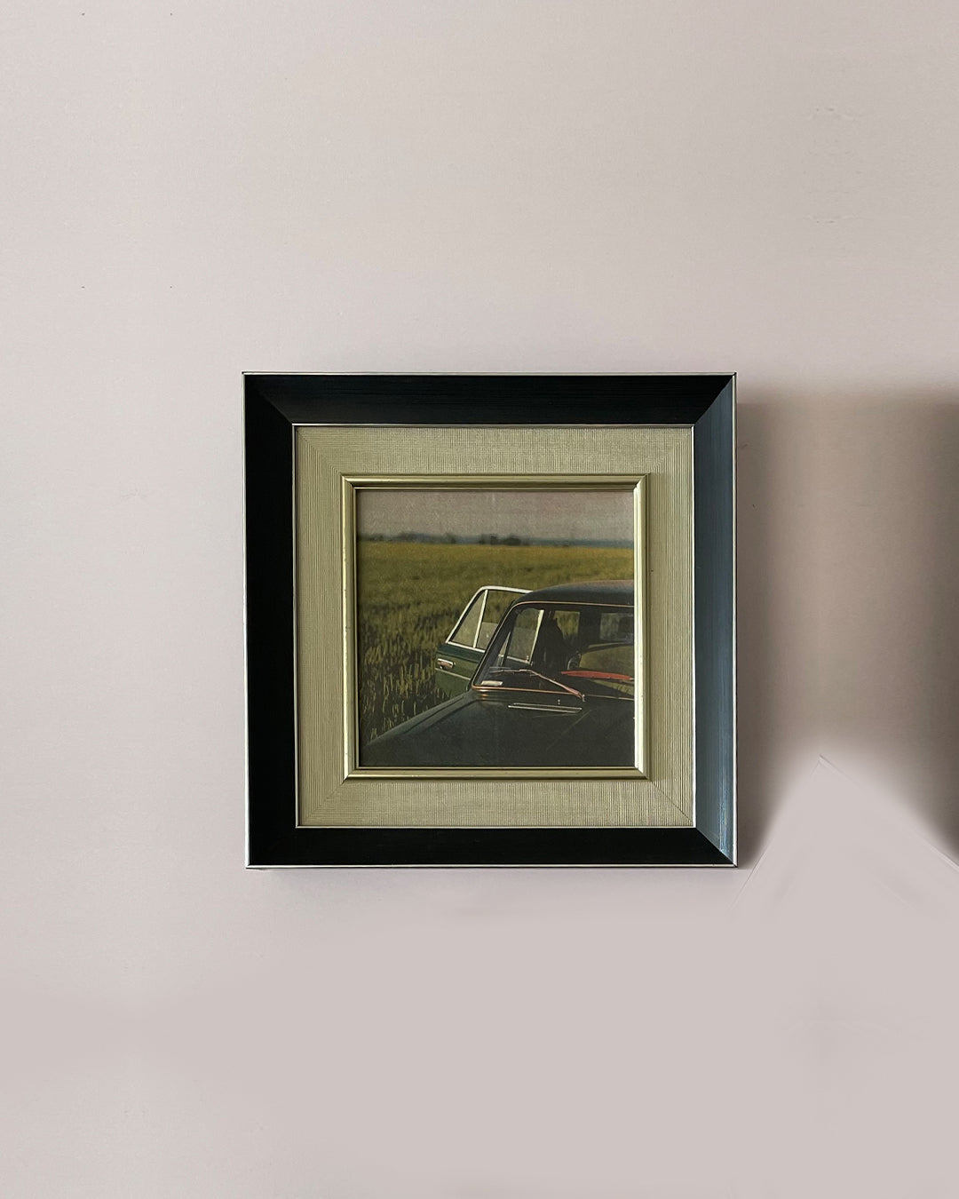 One frame with clear view of white mount