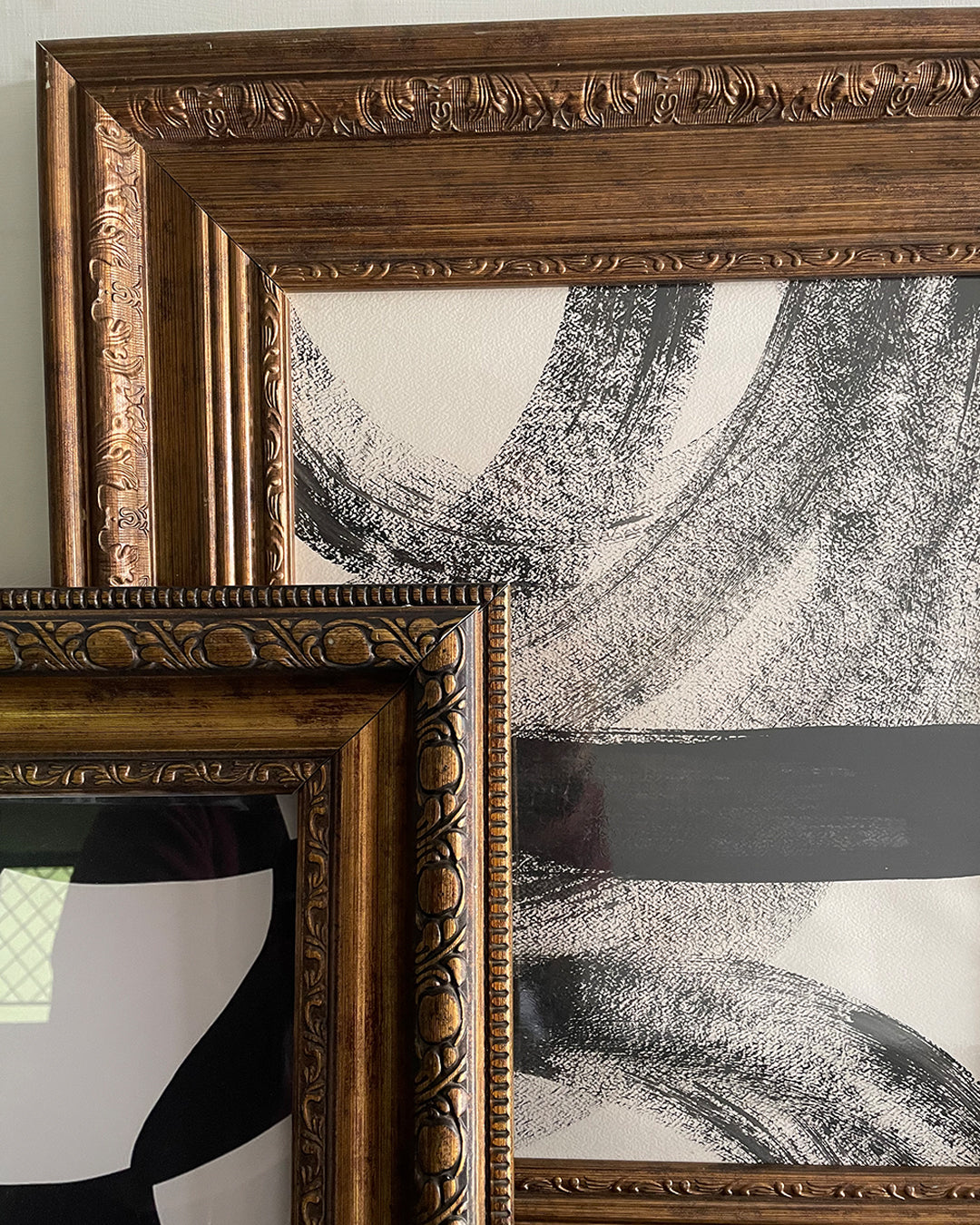 Classic brown wall frame for living room or office decor with vintage styling