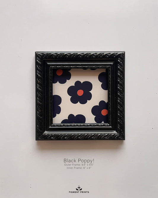 BLACK POPPY FRAME