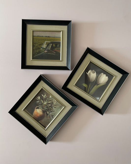 Full 3-piece set mounted on warm wall